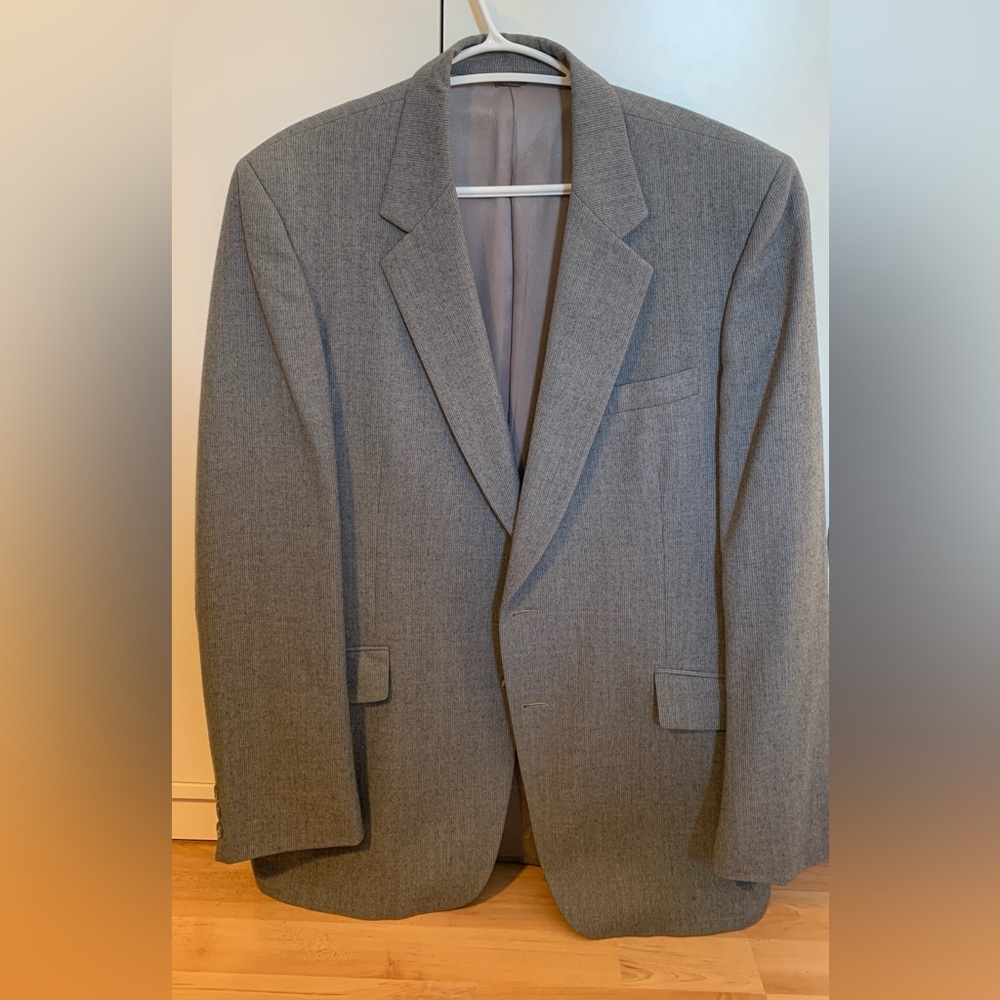 Shetland Clothes grey wool blazer